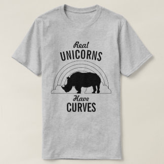 Camiseta Los unicornios reales tienen rinoceronte divertido