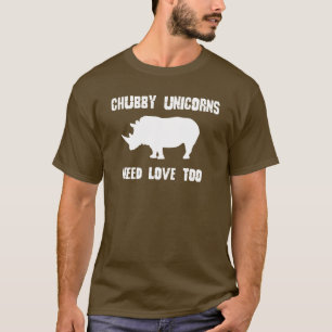 CAMISETA LOS UNICORNIOS RECHONCHOS NECESITAN HUMOR DEL