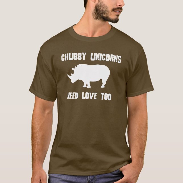 CAMISETA LOS UNICORNIOS RECHONCHOS NECESITAN HUMOR DEL (Anverso)