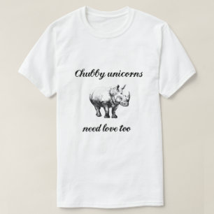 Camiseta Los unicornios rechonchos necesitan rinoceronte