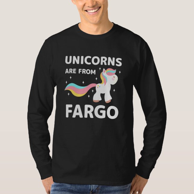 Camiseta Los Unicornios Son De Fargo North Dakota Residente (Anverso)
