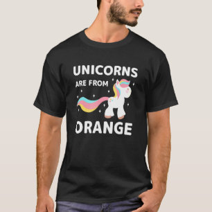 Camiseta Los Unicornios Son De La Residente De Naranja Cali
