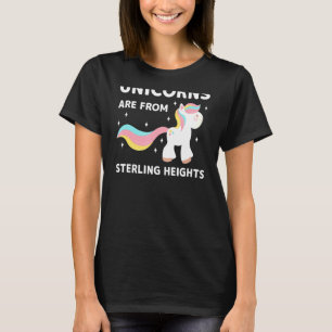 Camiseta Los Unicornios Son De Sterling Heights Michigan Re