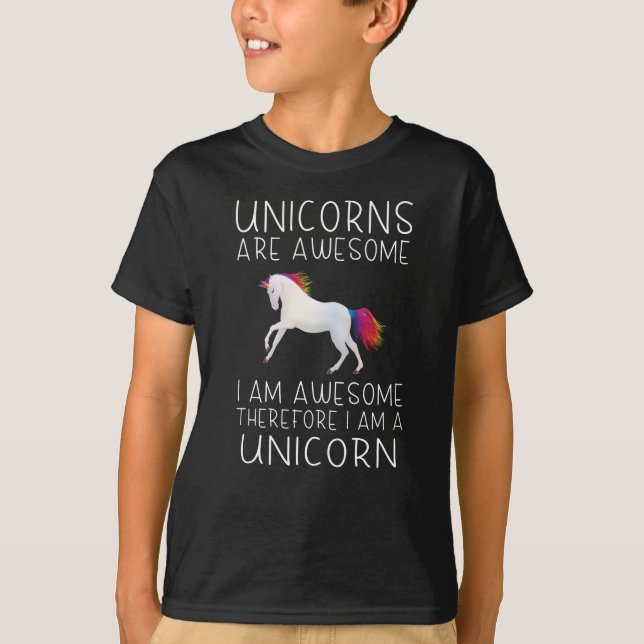 Camiseta Los unicornios son increíbles. (Anverso)