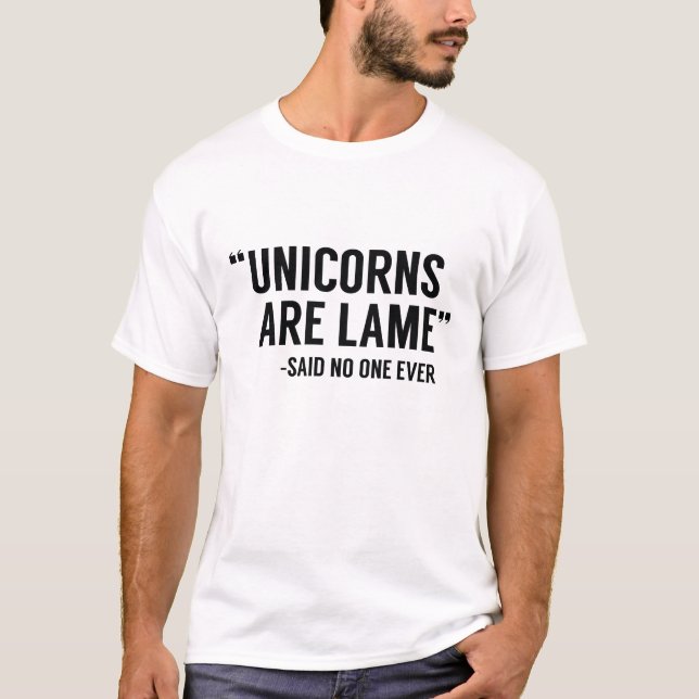 Camiseta Los Unicornios Son Patéticos (Anverso)