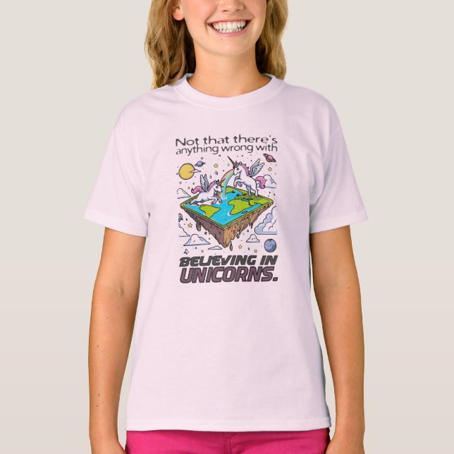 Camiseta Los unicornios son reales (pero mantengamos nuestr (Anverso)