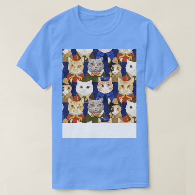 Camiseta Los uniformes de gatos se ajustan a divertidos pat (Diseño del anverso)