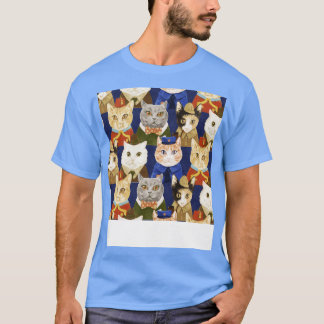 Camiseta Los uniformes de gatos se ajustan a divertidos pat