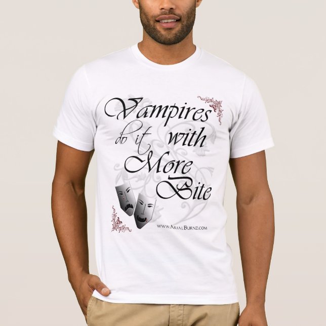 Camiseta Los vampiros lo hacen con más mordedura (Anverso)