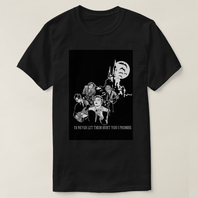 Camiseta Los vampiros nunca te lastimarán la espiral estilo (Diseño del anverso)