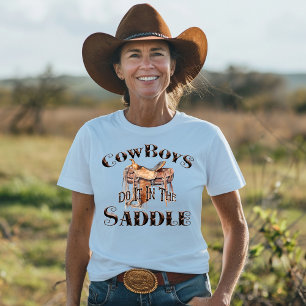 Camiseta Los vaqueros lo hacen en la silla