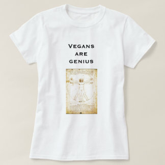 Camiseta los veganos de Da Vinci son genio