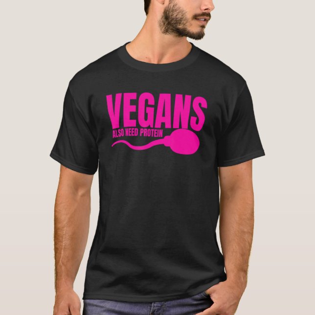 Camiseta Los Veganos También Necesitan Sarca Vegetaria Prot (Anverso)