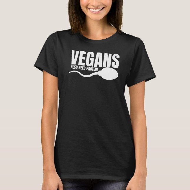 Camiseta Los Veganos También Necesitan Sarca Vegetaria Prot (Anverso)