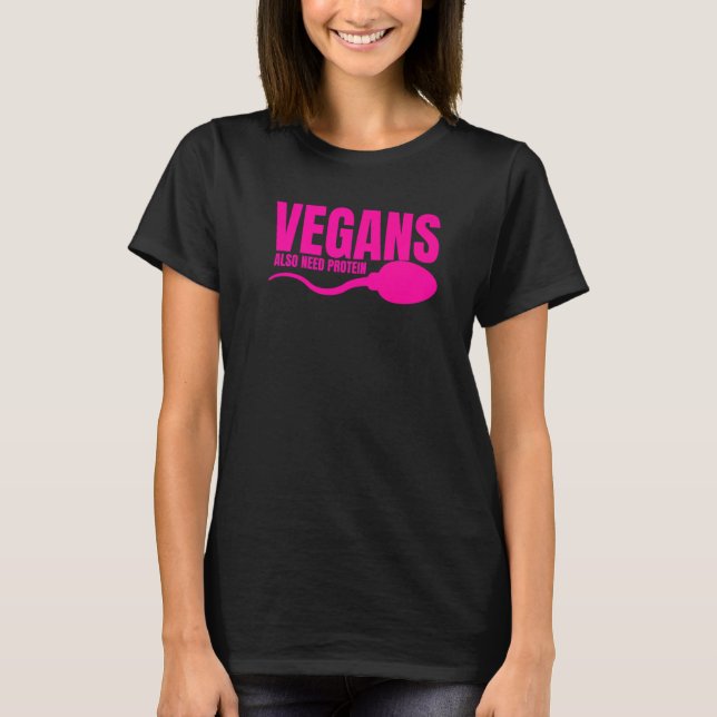 Camiseta Los Veganos También Necesitan Sarca Vegetaria Prot (Anverso)