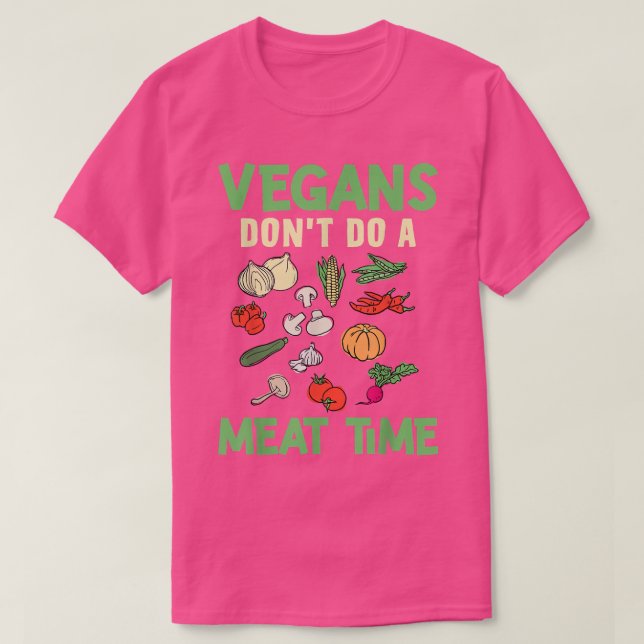 Camiseta Los vegetarianos no hacen un diseño vegano de carn (Diseño del anverso)