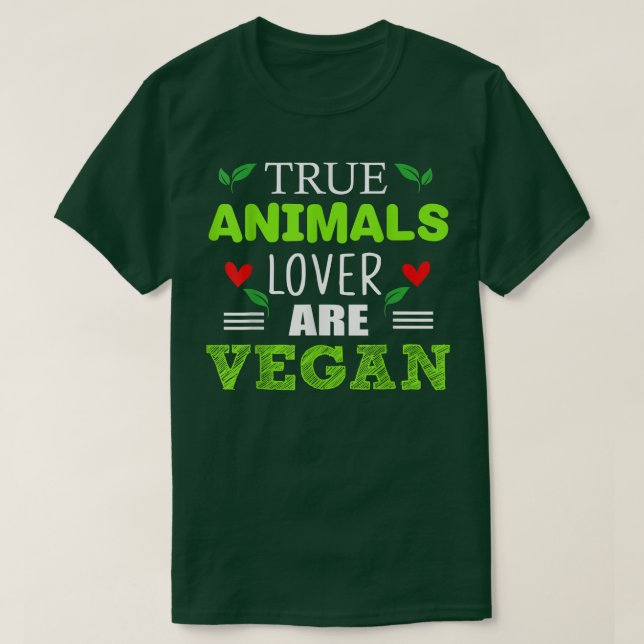 Camiseta Los Verdaderos Amantes De Los Animales Son Granjas (Diseño del anverso)