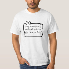 Camiseta los verdaderos amigos nunca se separan