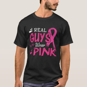 Camiseta Los verdaderos hombres usan conciencia rosada sobr