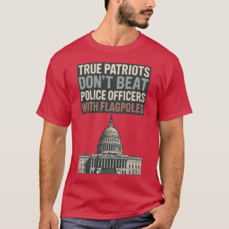 Camiseta Los verdaderos patriotas no golpean a los oficiale