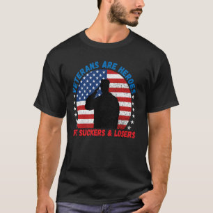 Camiseta Los veteranos son héroes, no abusadores y perdedor