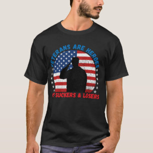 Camiseta Los veteranos son héroes, no abusadores y perdedor