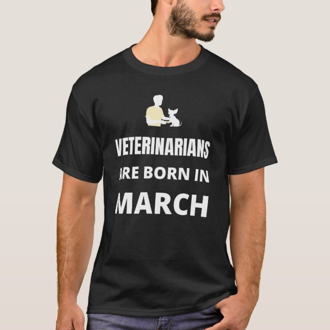Camiseta Los veterinarios nacen en marzo (Anverso)