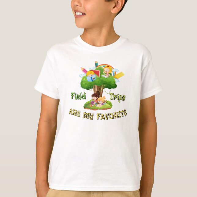 Camiseta Los viajes de campo son mis favoritos (Anverso)