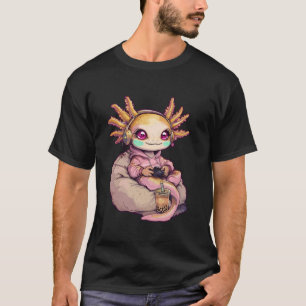 Camiseta Los videojuegos Axolotl Cute Kawaii Chica Axolotl