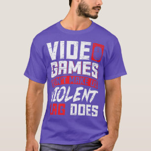 Camiseta Los videojuegos no nos hacen violentos Lag hace ju