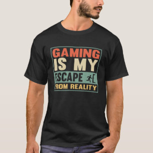Camiseta Los videojuegos son mi escape de la realidad, juga