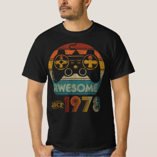 Camiseta Los videojugadores vintage asombrosos desde 1978, 