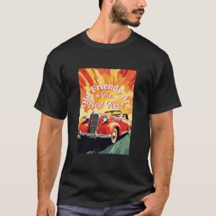 Camiseta Los Viejos Amigos Del Auto Vintage Son El Mejor.