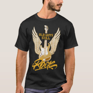 Camiseta Los viejos aún rompen la tarima guitarra del trase