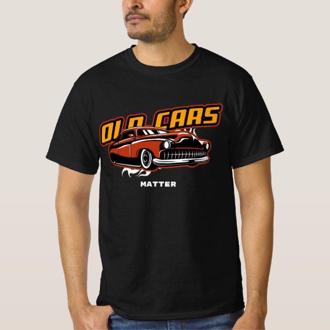 Camiseta Los viejos autos importan divertidísimamente oro r (Anverso)