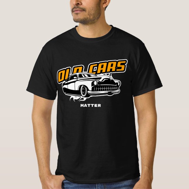 Camiseta Los viejos autos importan divertidísimo oro blanco (Anverso)