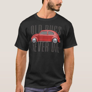 Camiseta Los viejos bugs clásicos de los coches de época nu