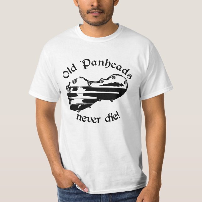 Camiseta ¡¡¡Los viejos cabezas rapadas nunca mueren!!! Harl (Anverso)