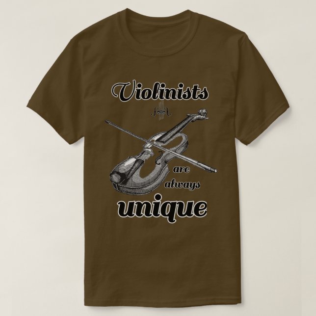 Camiseta Los violinistas siempre son únicos 1 (Diseño del anverso)