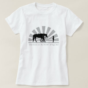 Camiseta Los voluntarios son el CORAZÓN de Equi-Ed: Mujere