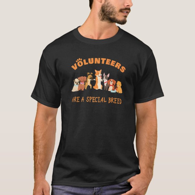 Camiseta Los voluntarios son un refugio especial para perro (Anverso)