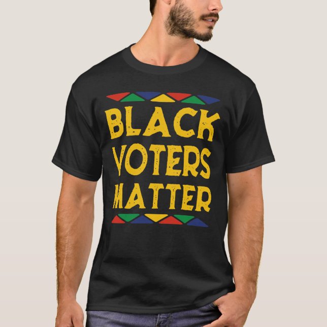 Camiseta Los votantes negros importan el regalo (Anverso)