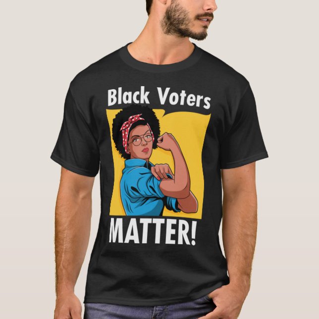 Camiseta Los votantes negros importan las elecciones de 202 (Anverso)