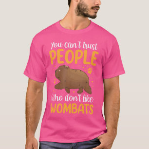 Camiseta Los Wombats No Pueden Confiar En El Marsupial Womb
