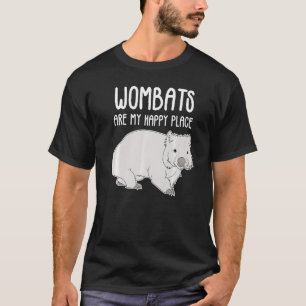 Camiseta Los Wombats Son Mi Lugar Feliz Para El Animal Aust