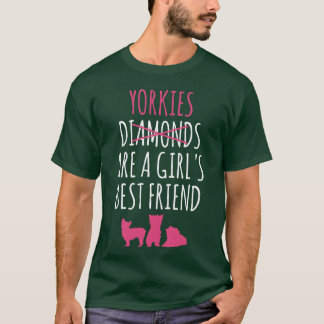 Camiseta Los Yorkshierriers Son Un Mejor chica Amigo Chicas
