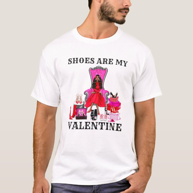 Camiseta Los zapatos son mis mujeres melaninas de San Valen (Anverso)