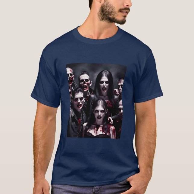 Camiseta Los zombies celebran a niño de Halloween (Anverso)