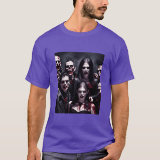 Camiseta Los zombies celebran la cosecha de Halloween