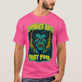 Camiseta Los zombies odian la comida rápida